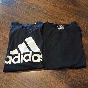 Adidas Tshirt with free Mentality Tshirt. Size Large